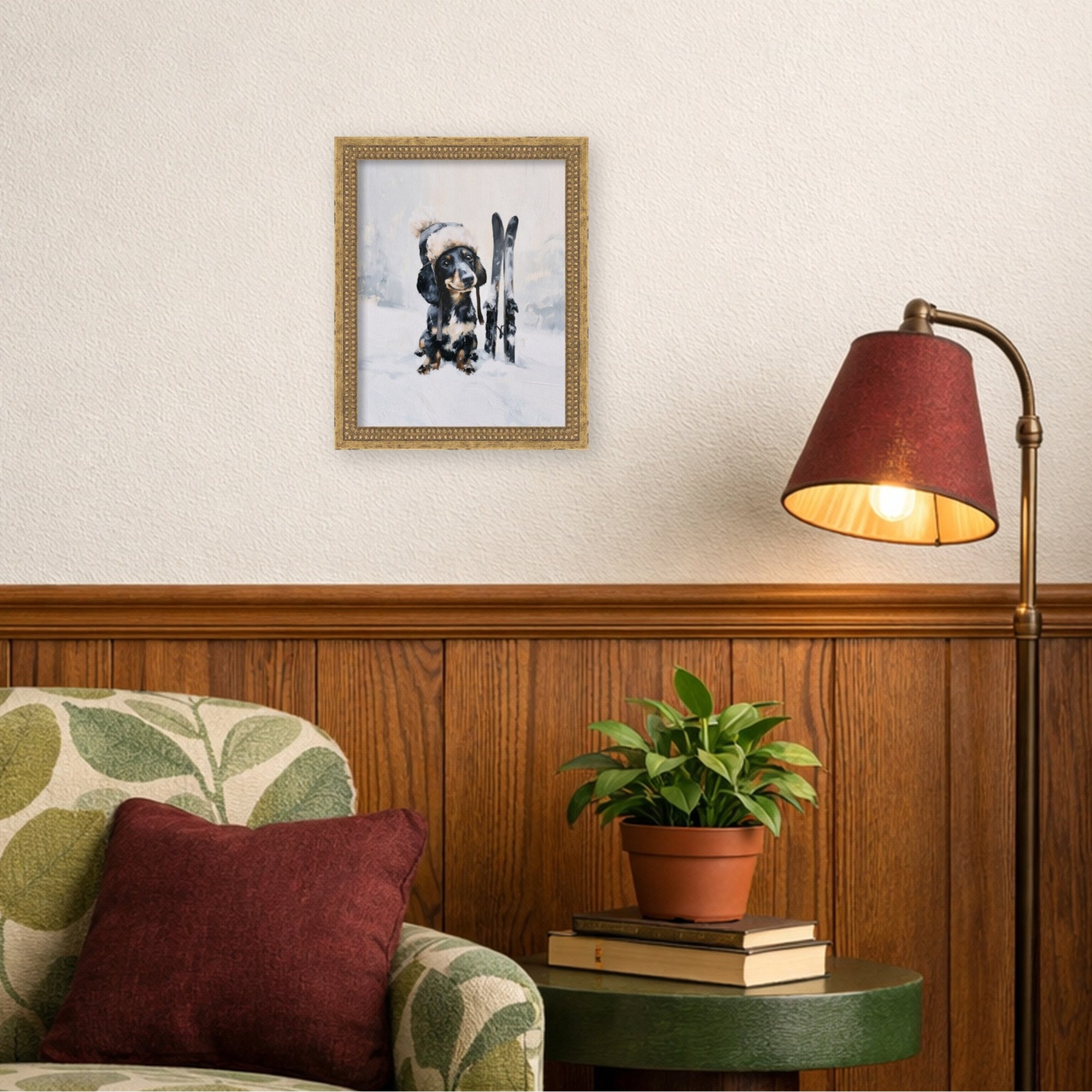 Mounted Canvas Castellan Gold 13x16 6