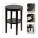Side Table Black 16x16x24 2