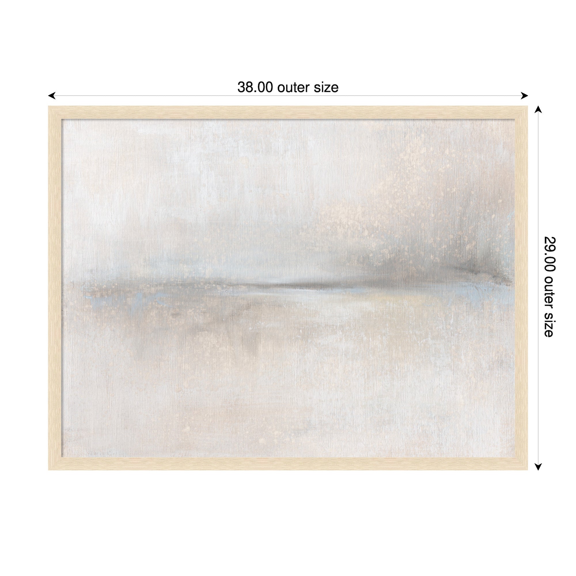 Mounted Canvas 38x29 Woodgrain Stripe Blonde 2