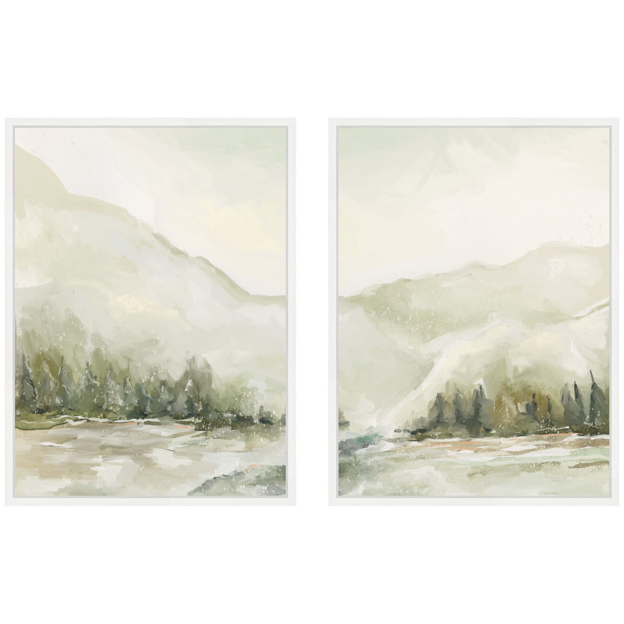 Art Set Sylvie White 2 Piece Set 18x24 1