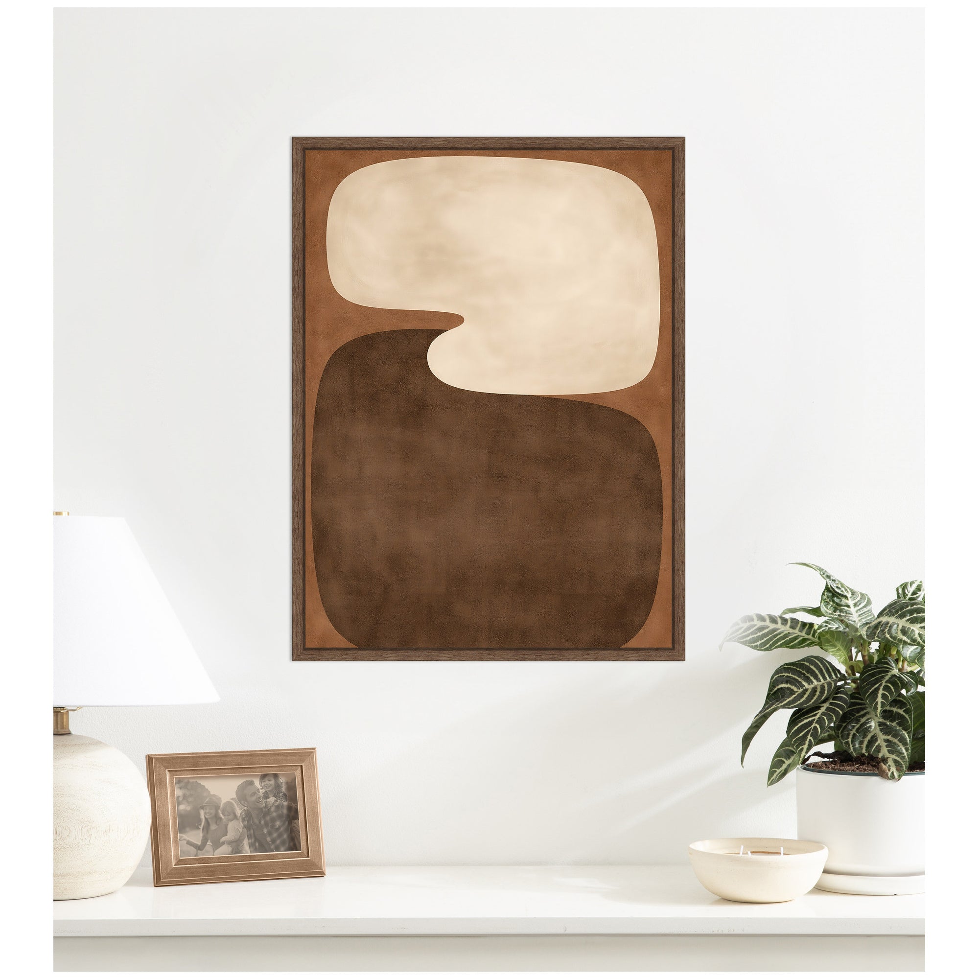 Framed Canvas 18x24 Sylvie Walnut 7