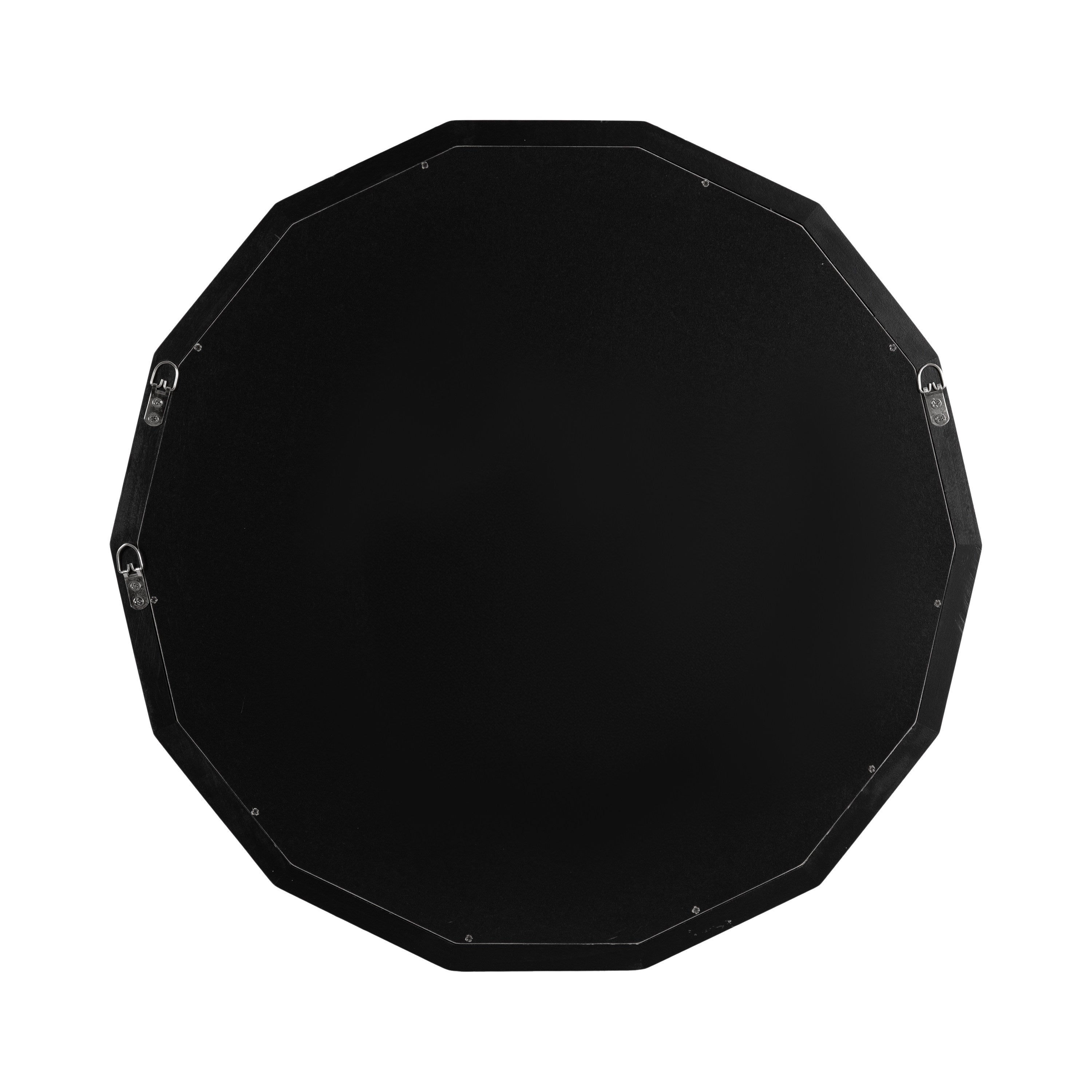 Round Mirror Black 26x26 4