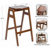 Bar Height Stool Walnut Brown 17x20x29 2