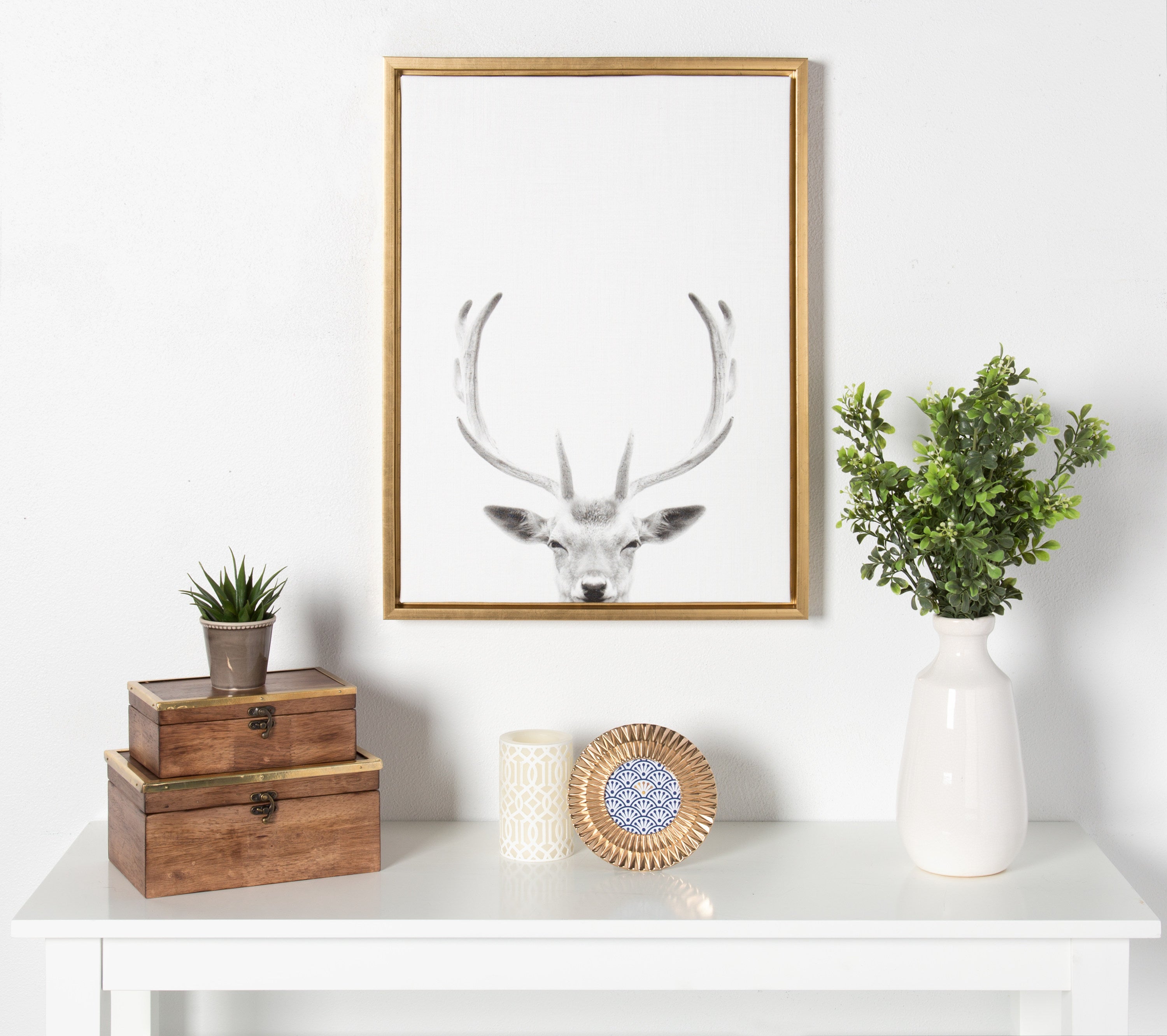 Framed Canvas Sylvie Bright Gold 18x24 5