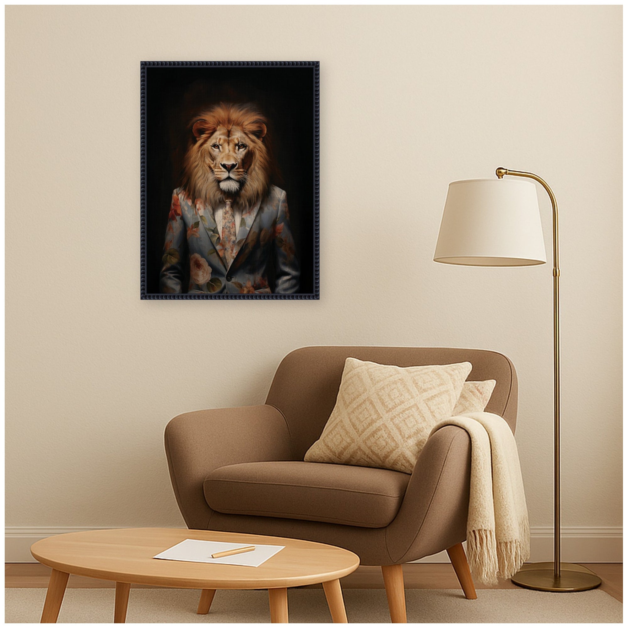 Framed Canvas 18x24 Sylvie Beaded Black 6
