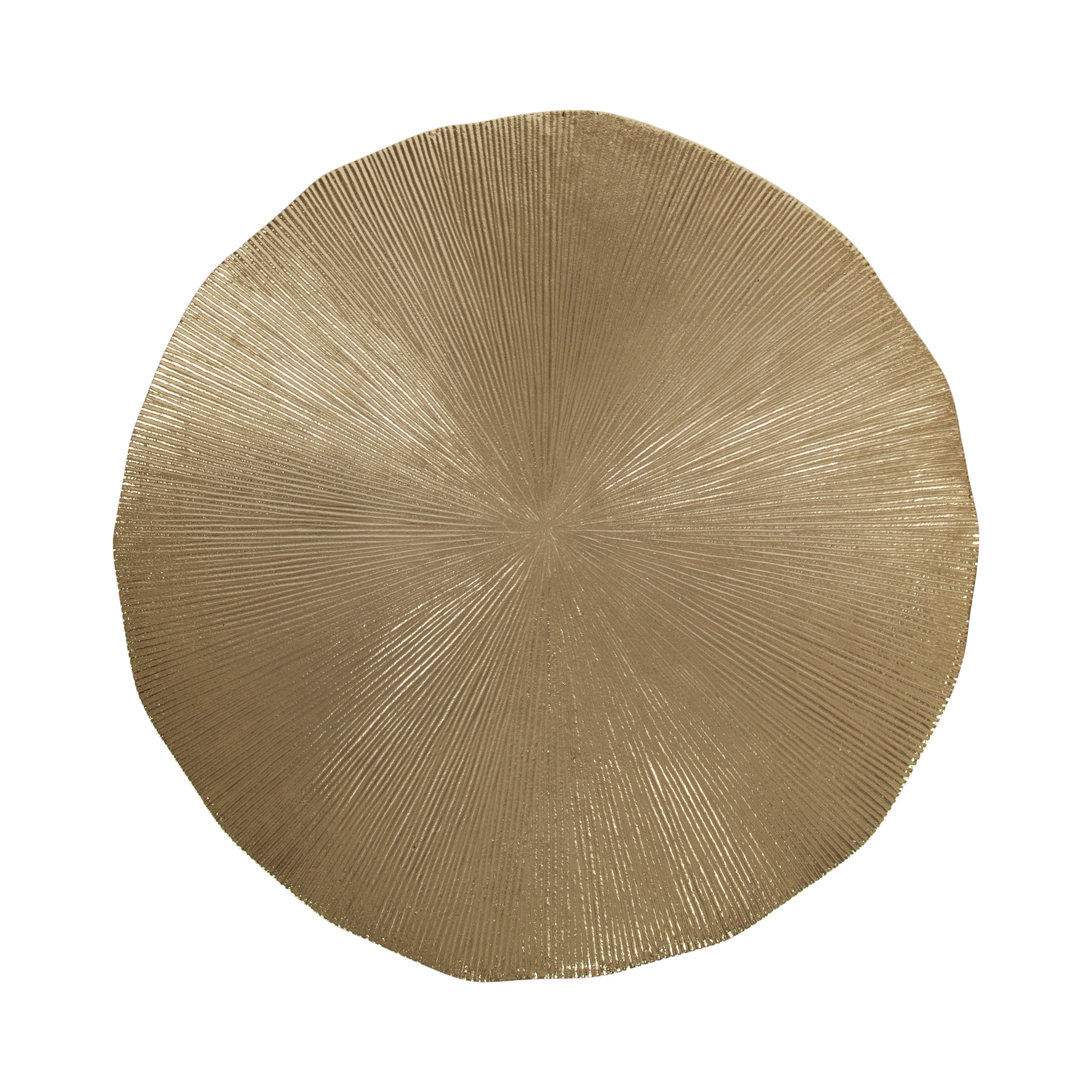 Serving Tray Gold 16" diameter 4