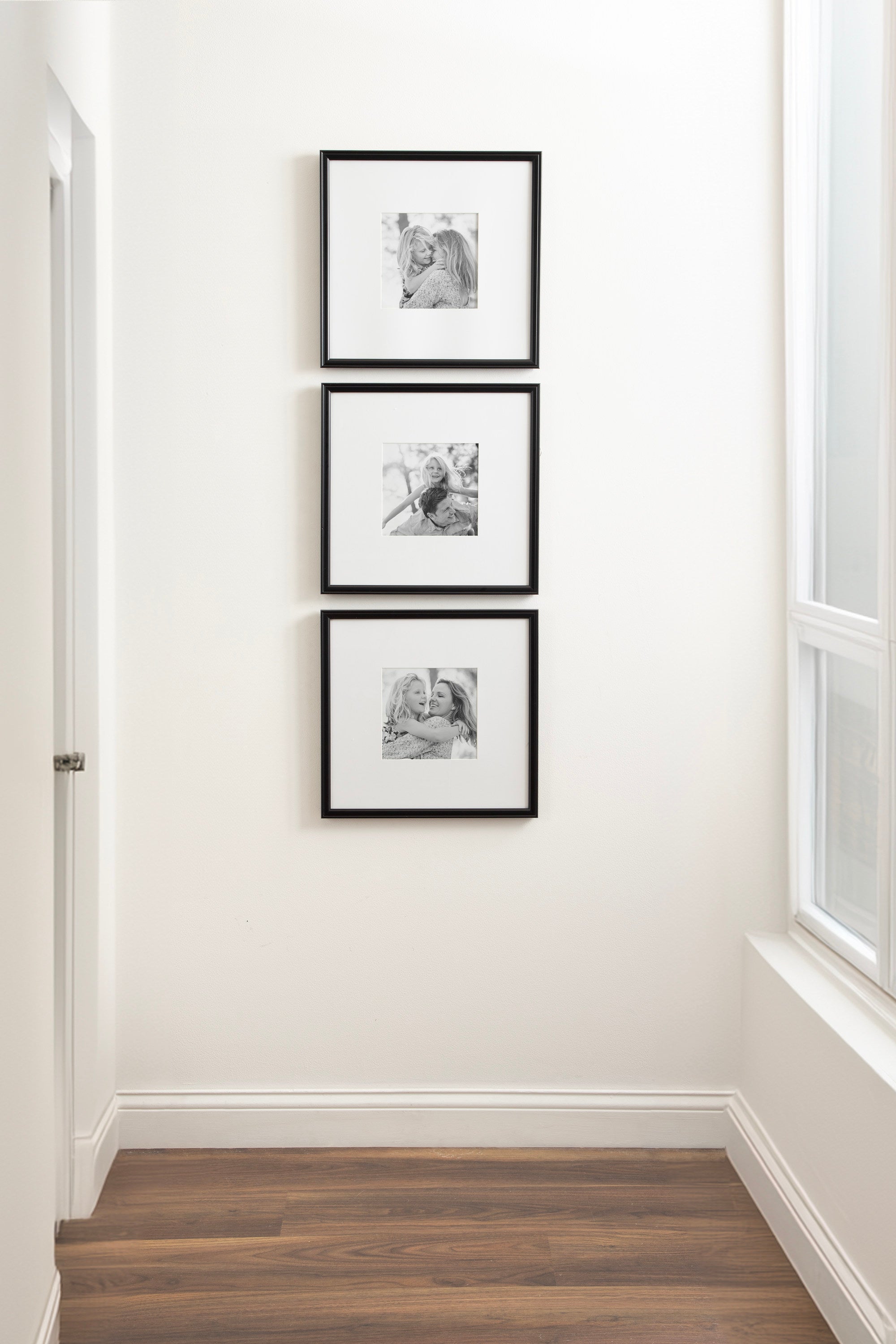 Wall Frame Black 16x16 matted to 8x8 6