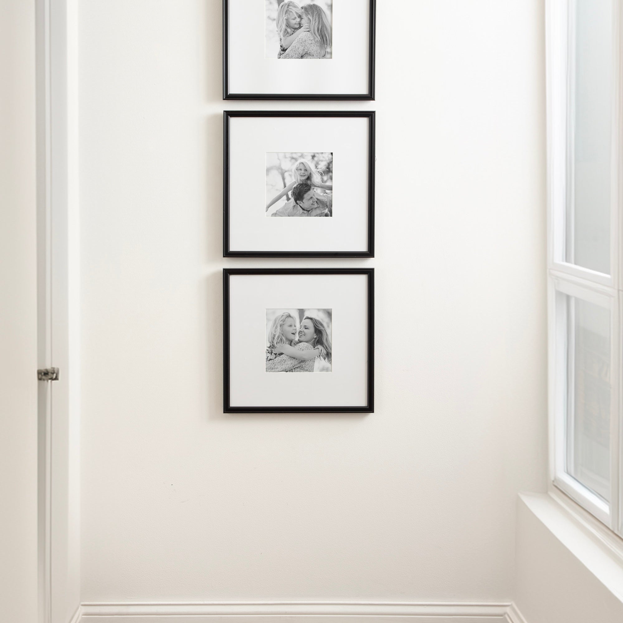 Wall Frame 16x16 matted to 8x8 Black 6