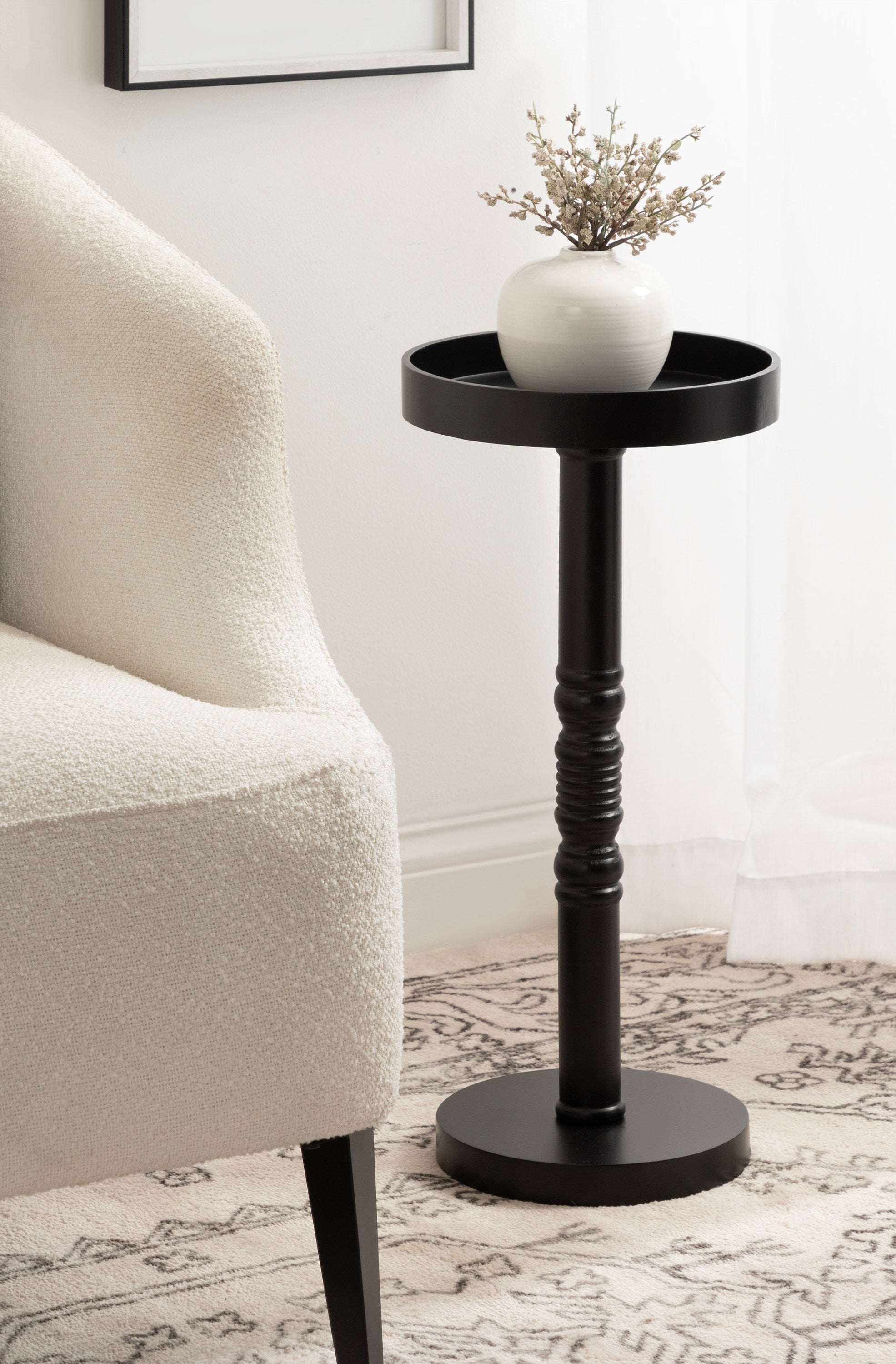 Drink Table Black 10x10x22 8
