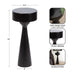 Drink Table Black 10x10x22 2