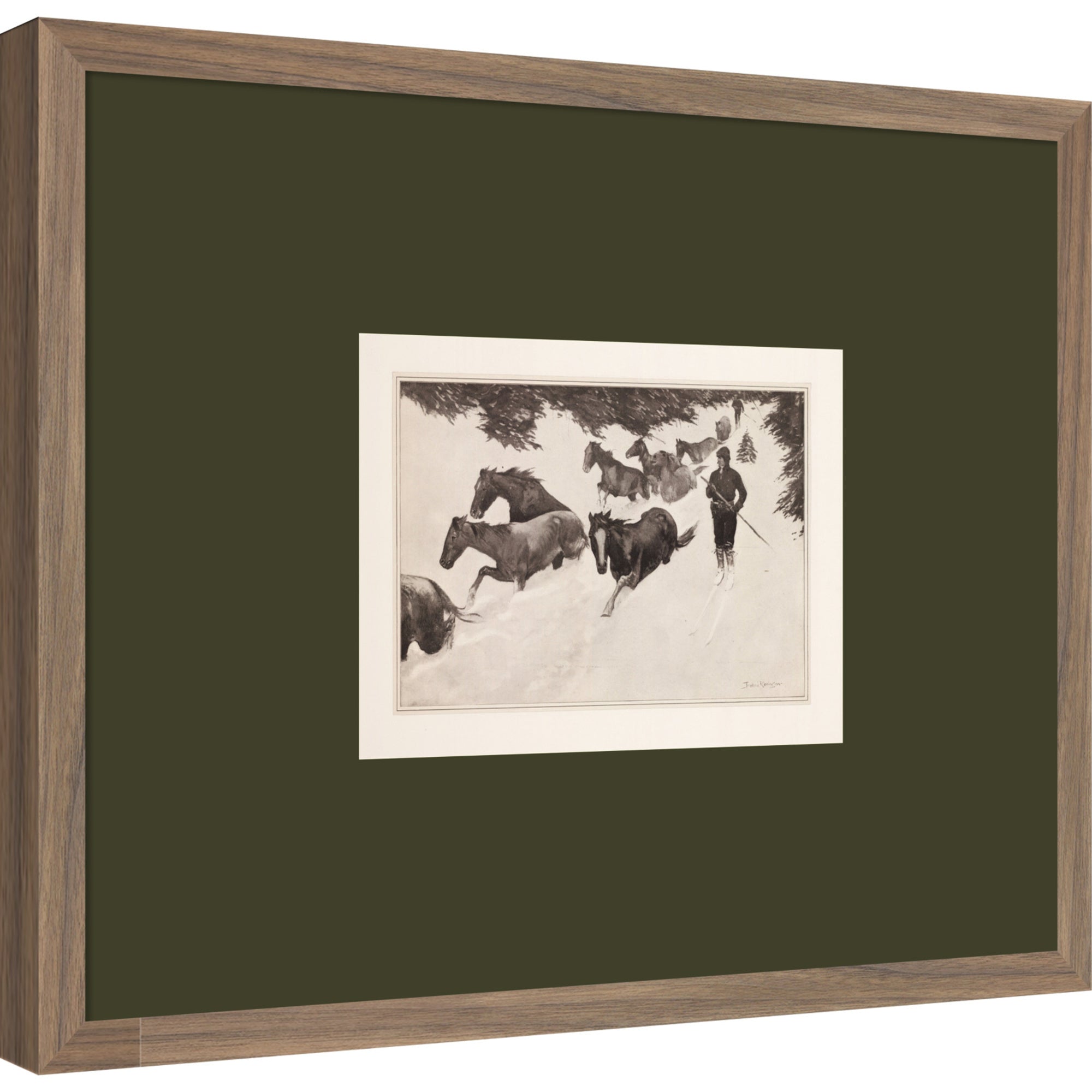 Framed Art Svelte Walnut 21x17 1