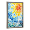 Blake Under the Hawaiian Sun Framed Printed Glass by Janet Meinke-Lau