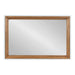 Rectangle Mirror Rustic Brown White 24x36 5