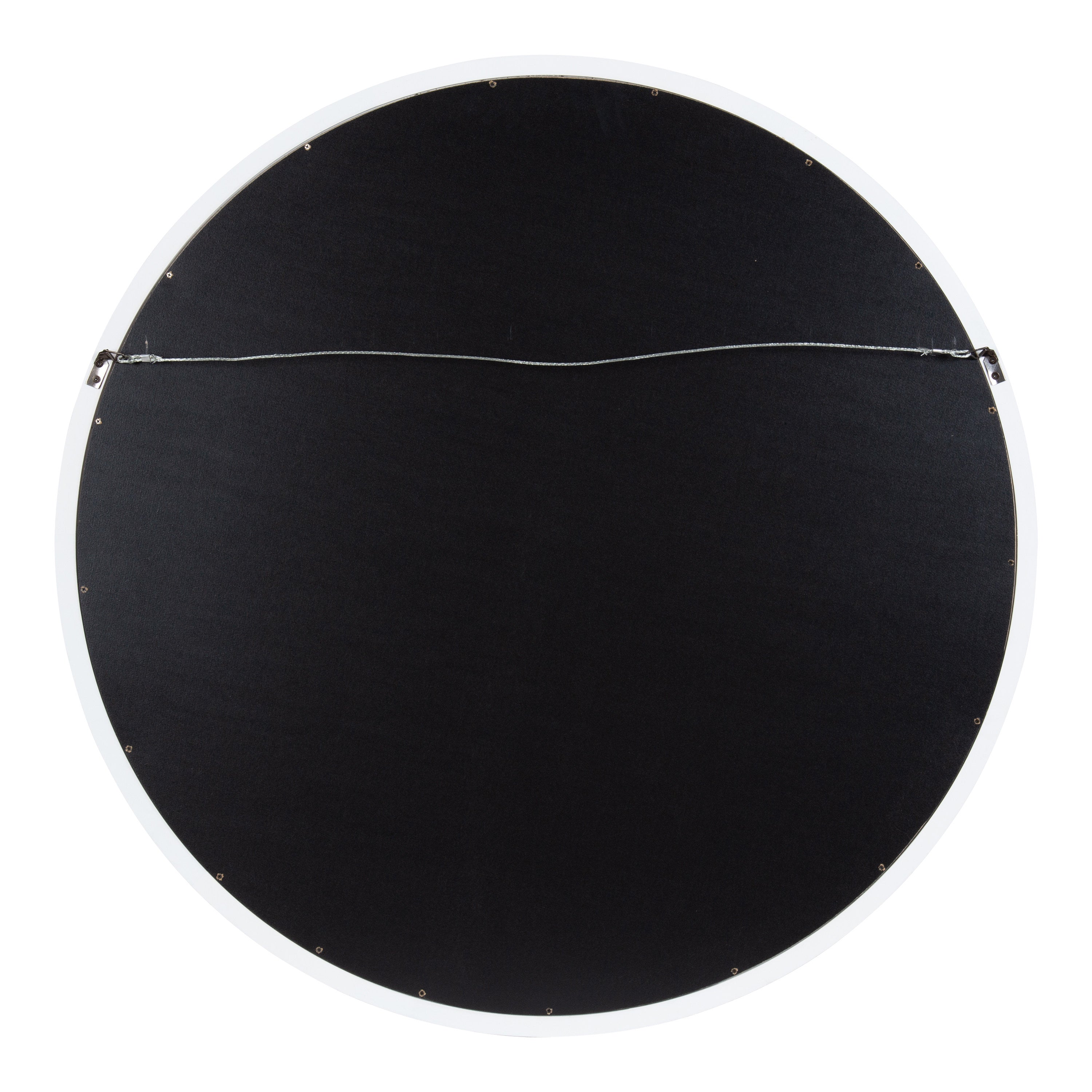 Round Mirror White 32" Diameter 4