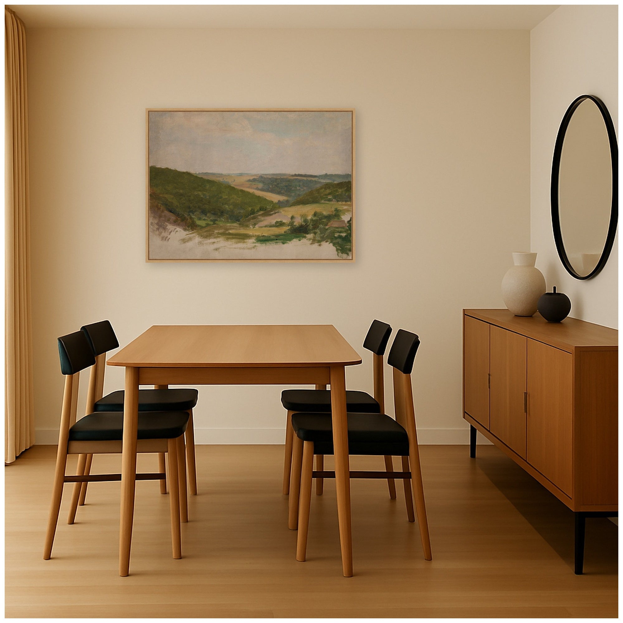Framed Canvas 38x28 Sylvie Natural 6
