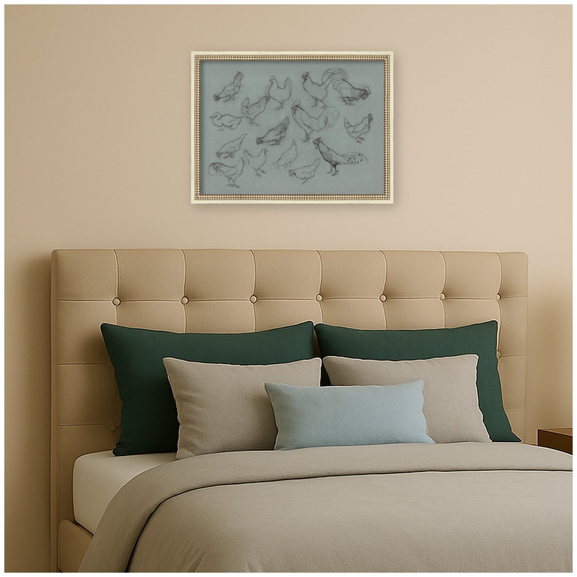 Mounted Canvas 26x20 Castellan Distressed White 6