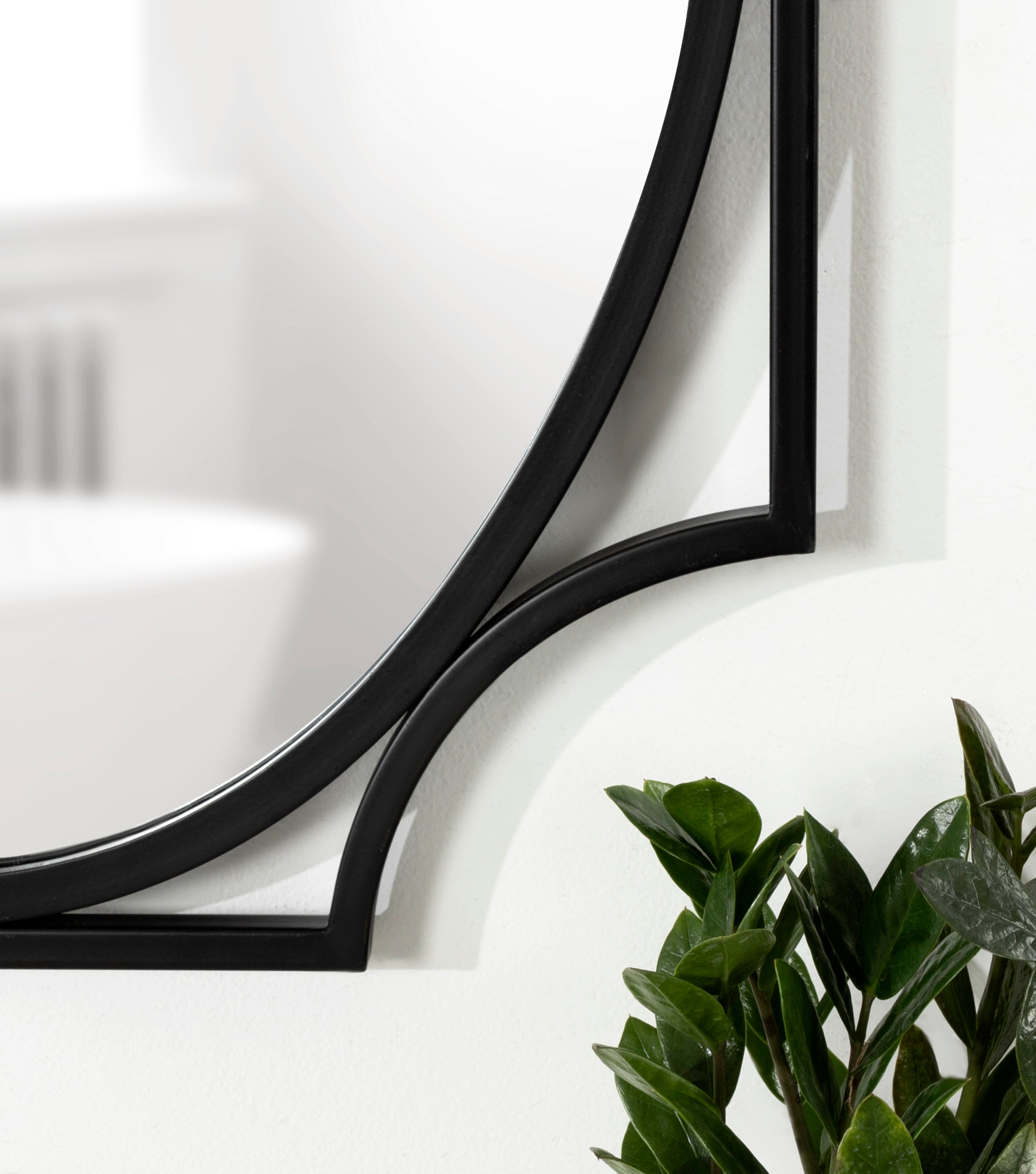 Scallop Mirror Black 20x30 7