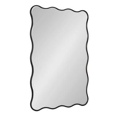Scallop Mirror Black 24x36 1