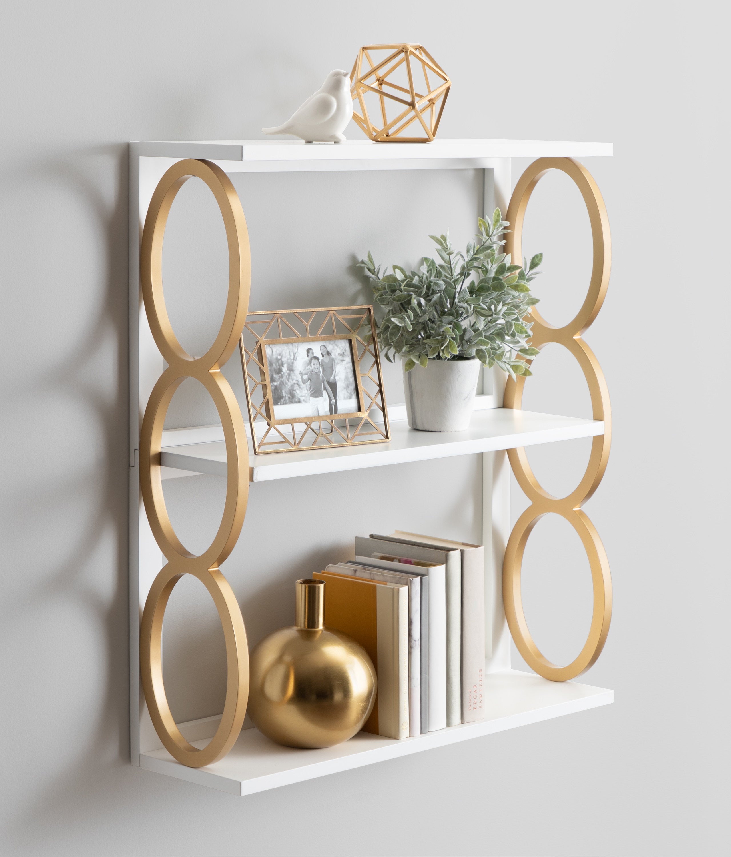 Ring Wooden 3-Tier Shelf