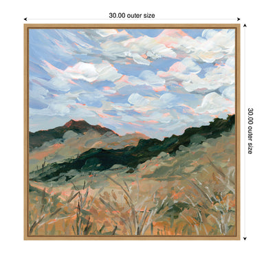 Framed Canvas Sylvie Natural 30x30 2