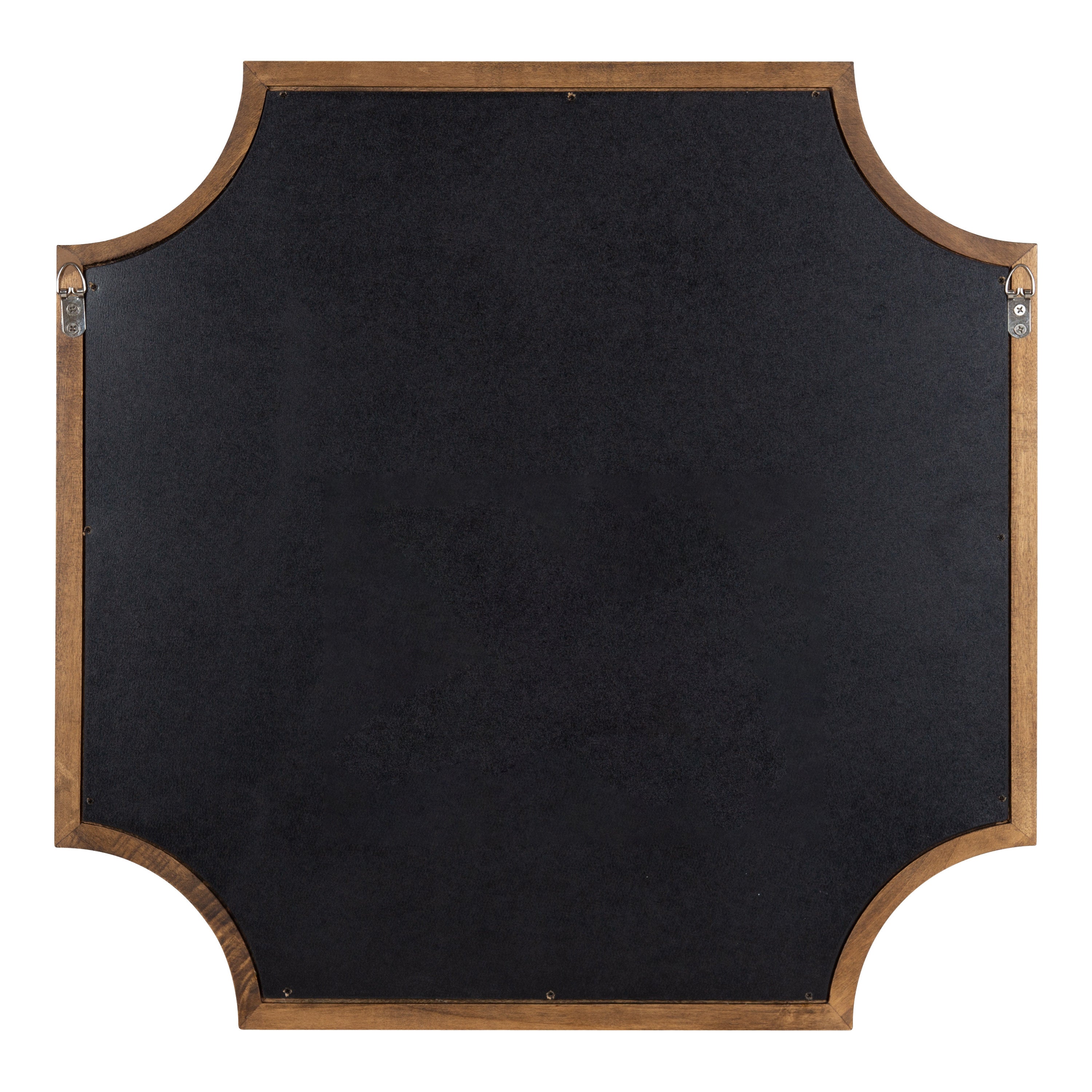 Scallop Mirror Rustic Brown 24x24 4