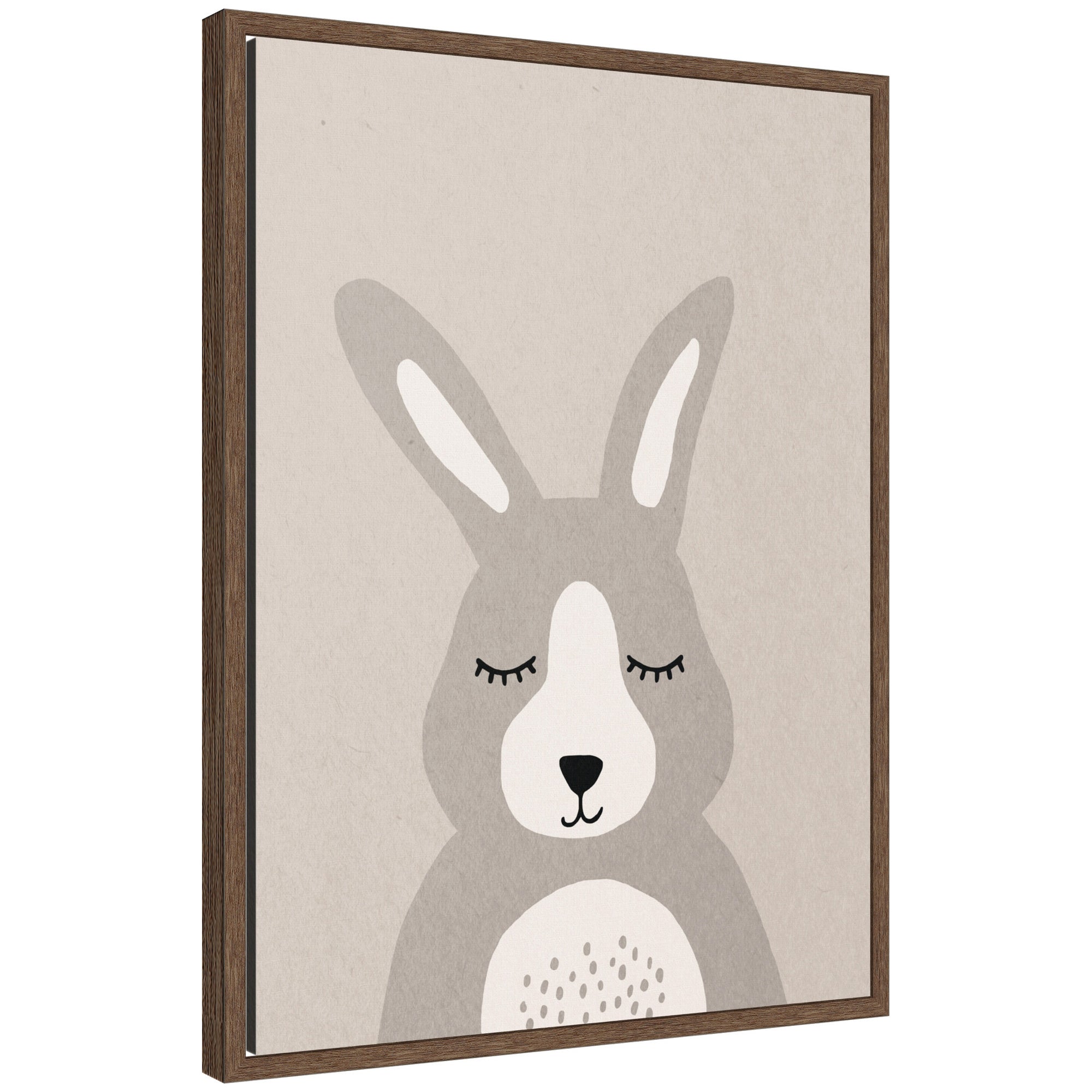 Bunny by July Art Prints Framed Canvas Wall Art Print