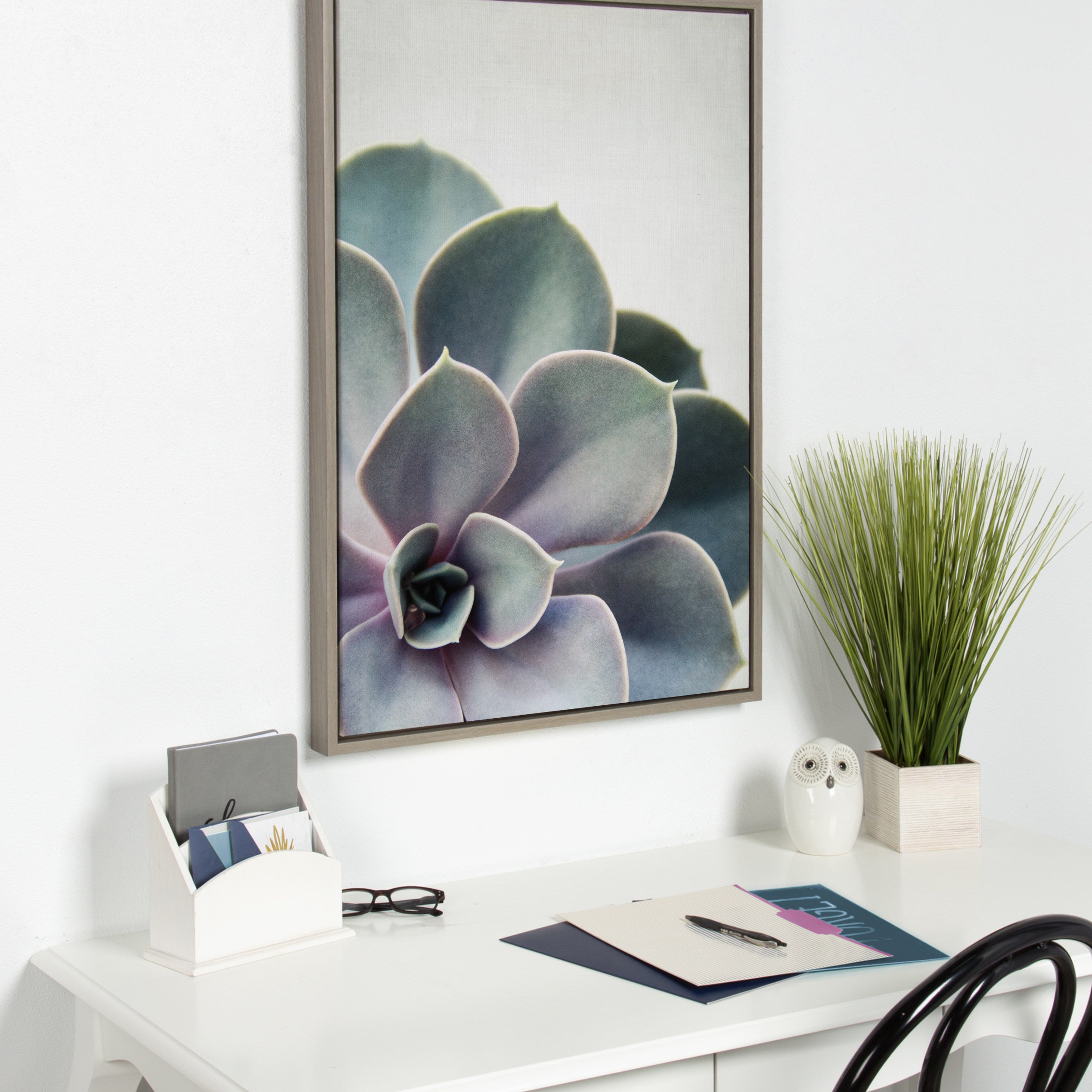 Framed Canvas Sylvie Graywash 23x33 6