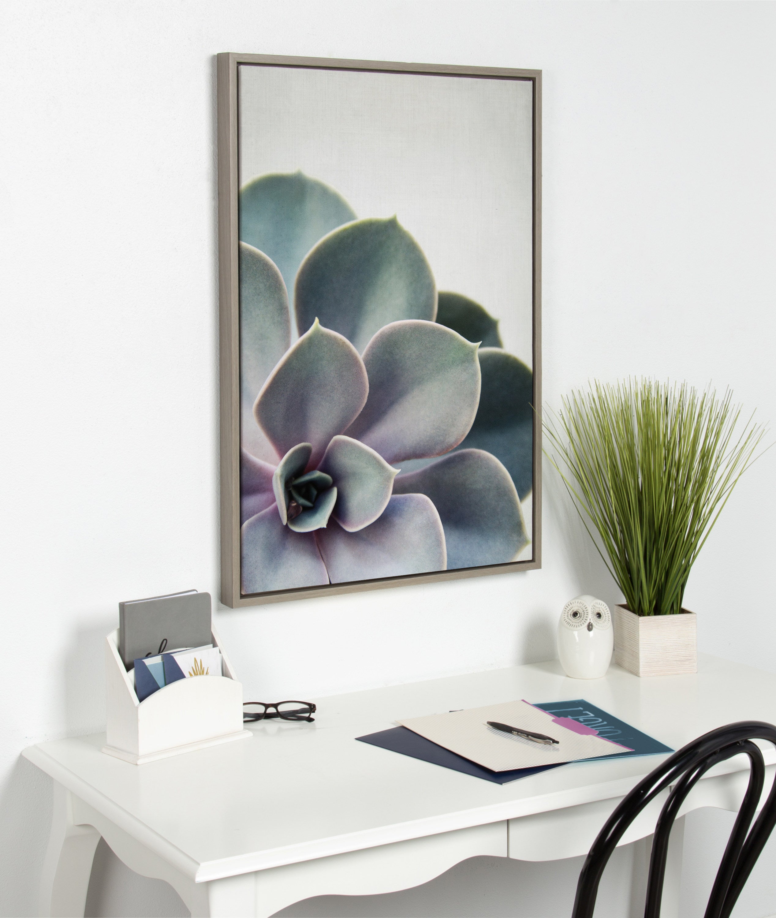 Framed Canvas Sylvie Graywash 23x33 6