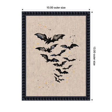 Framed Canvas 10x13 Sylvie Beaded Black 2