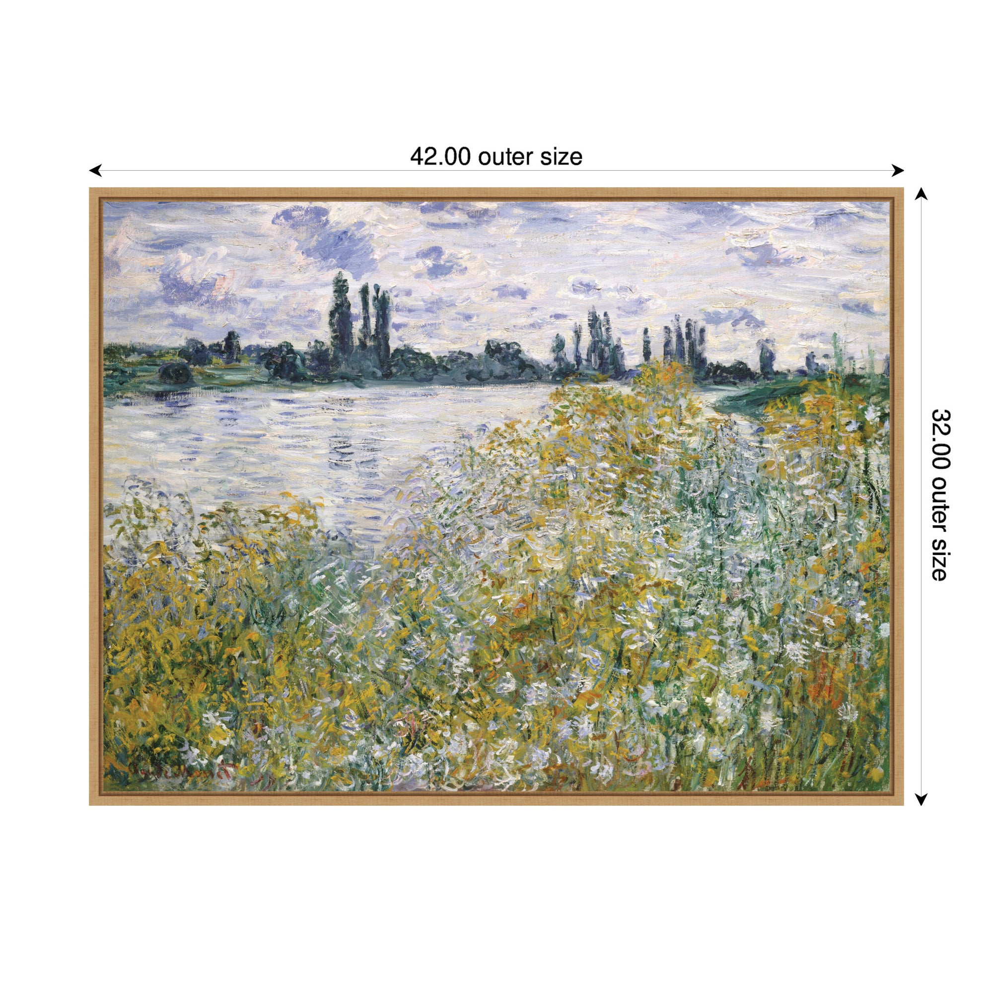 Framed Canvas 42x32 Sylvie Natural 2