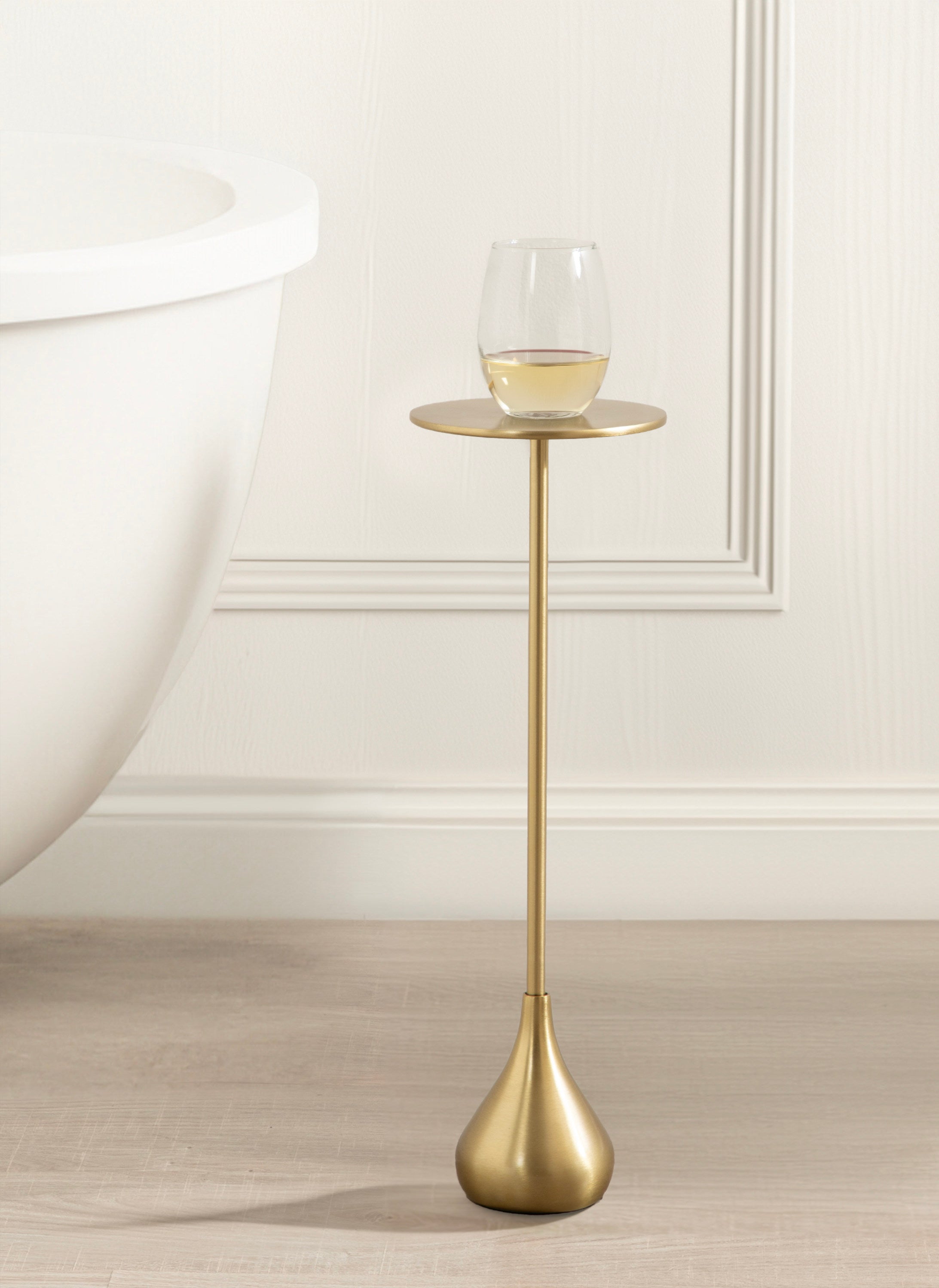 Drink Table Gold 7x7x20 7
