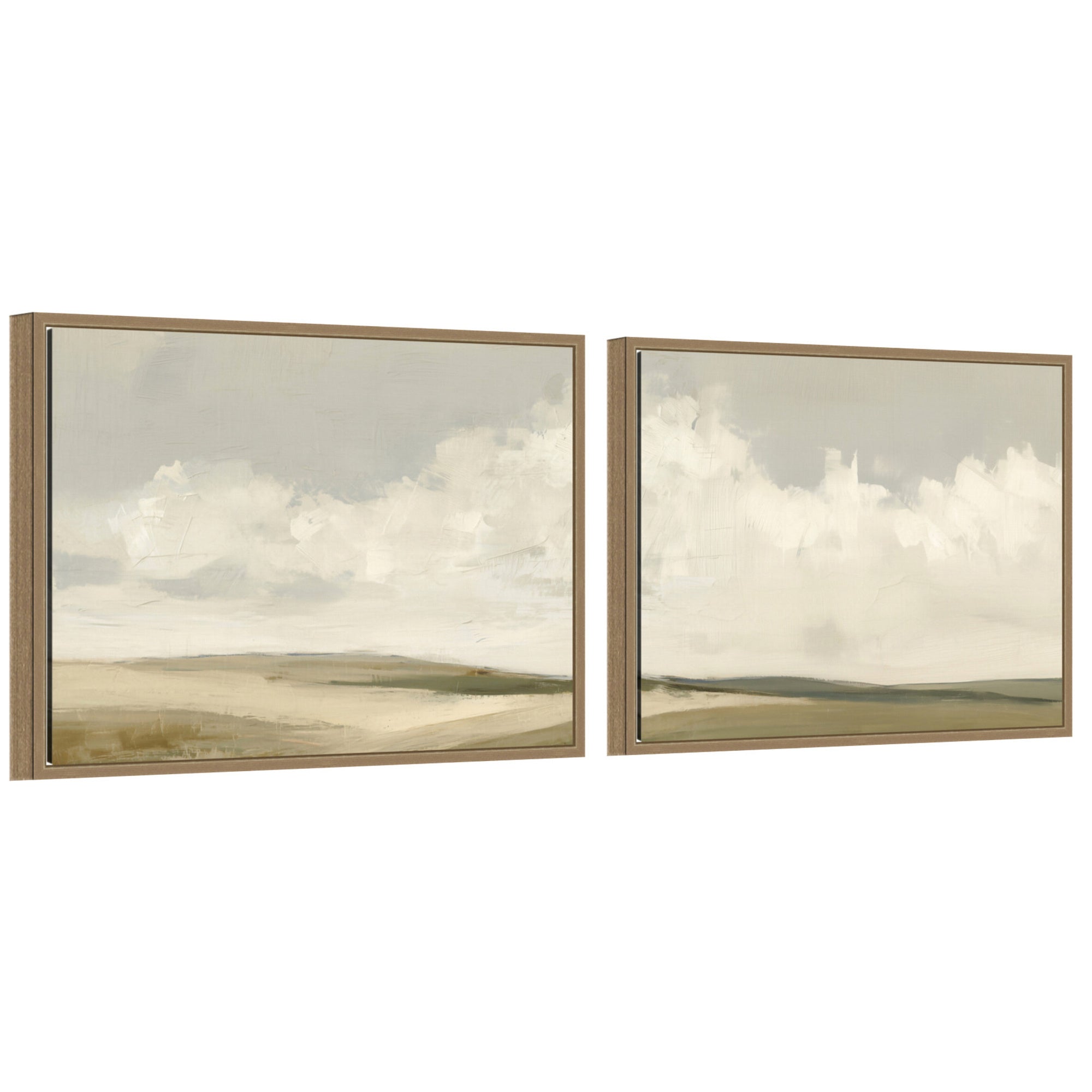 Framed Canvas Sylvie Dark Gold 2 Piece Set 18x24 1