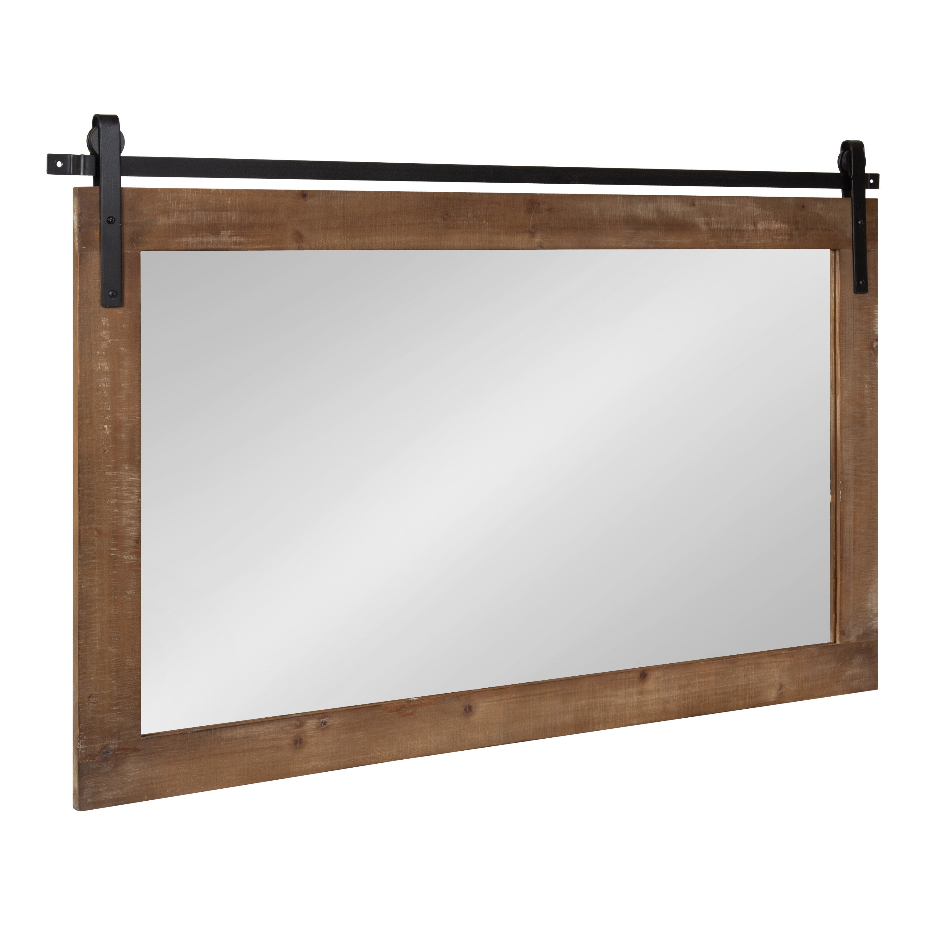 Rectangle Mirror Rustic Brown 40x26 1