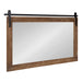 Rectangle Mirror Rustic Brown 40x26 1