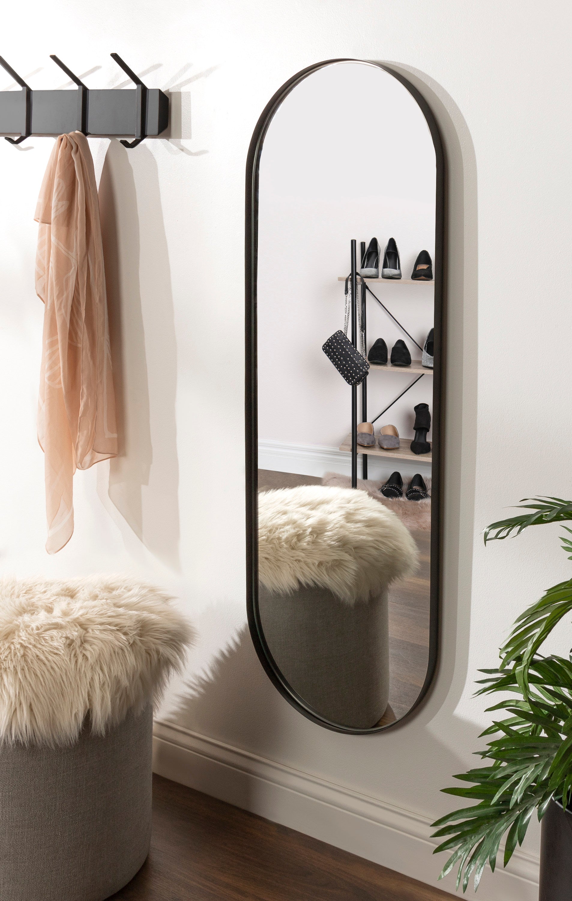 Rollo Capsule Framed Wall Mirror