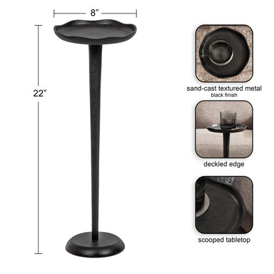 Drink Table Black 8x8x22 2