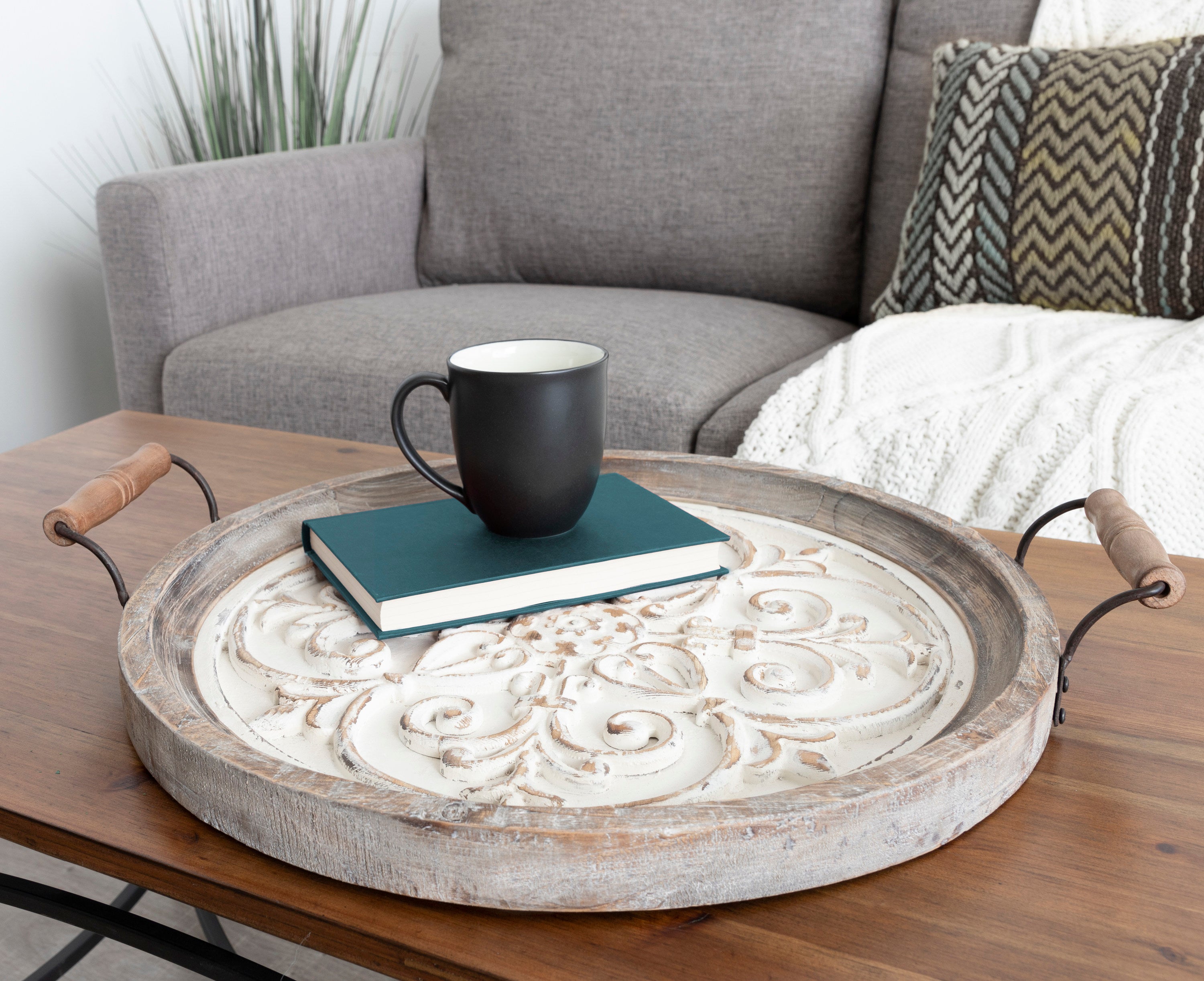 Hillrose Wood Decorative Tray