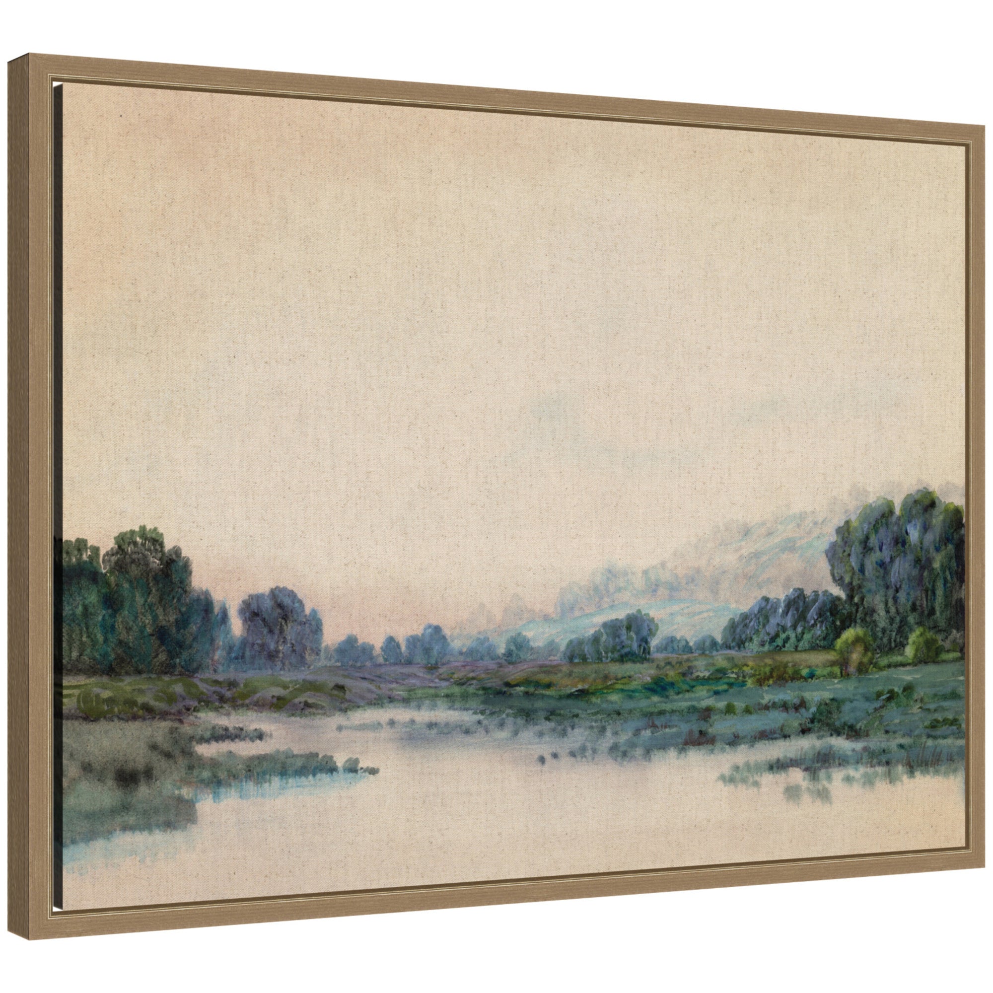 Framed Canvas Sylvie Dark Gold 24x18 1