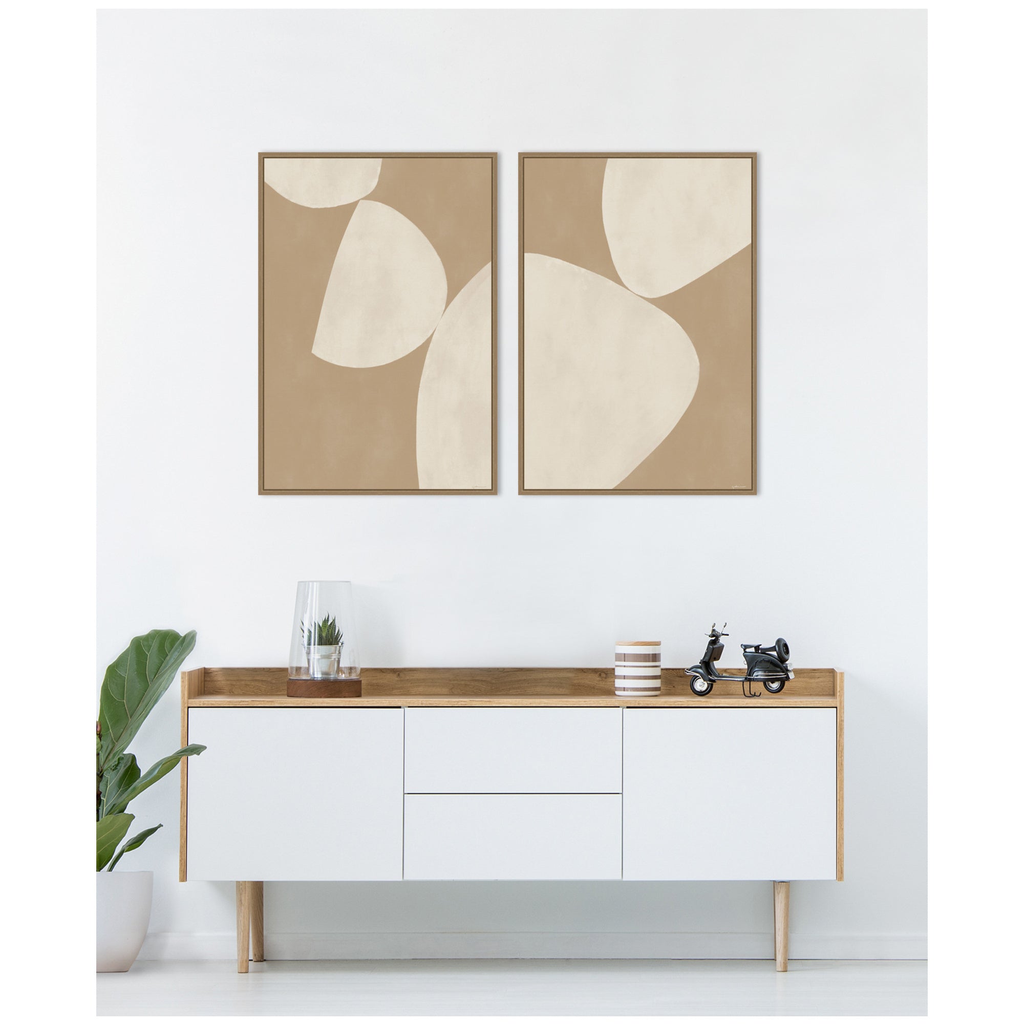 Art Set 2 Piece Set 23x33 Sylvie Dark Gold 7