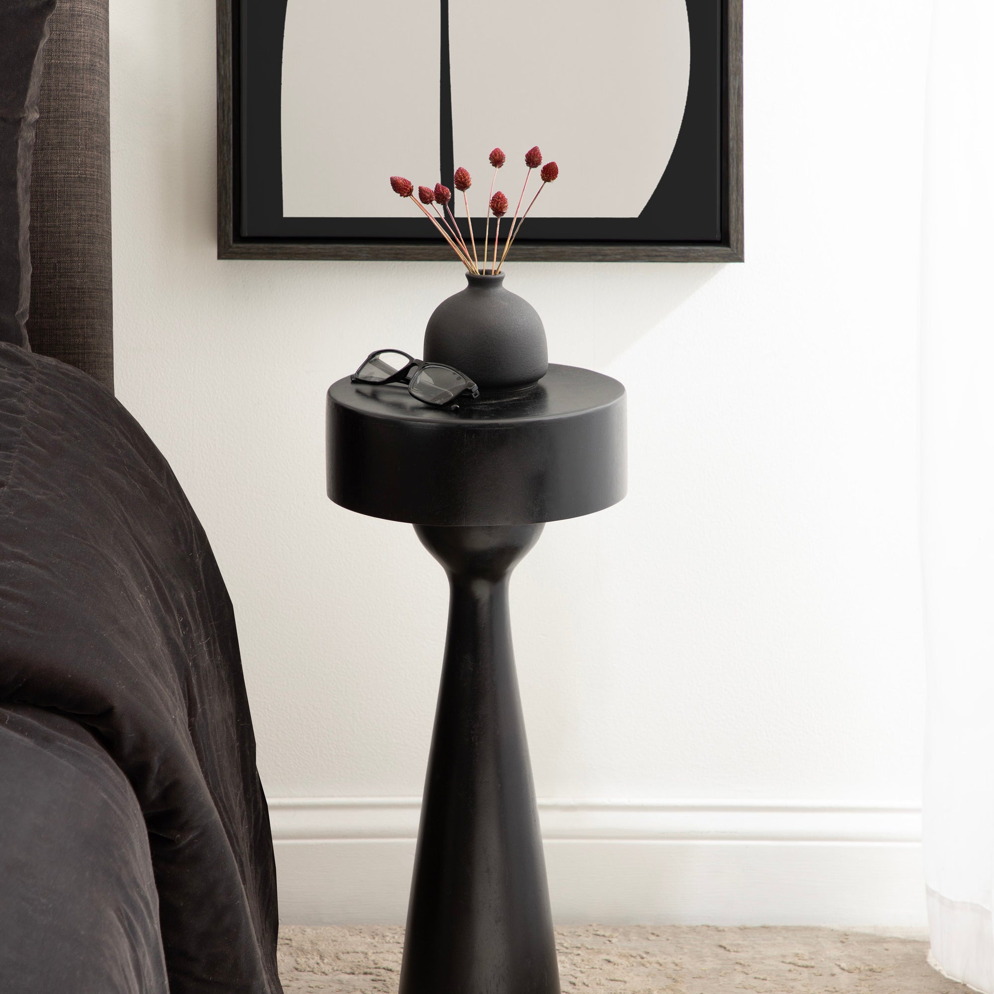 Drink Table Black 10x10x22 7
