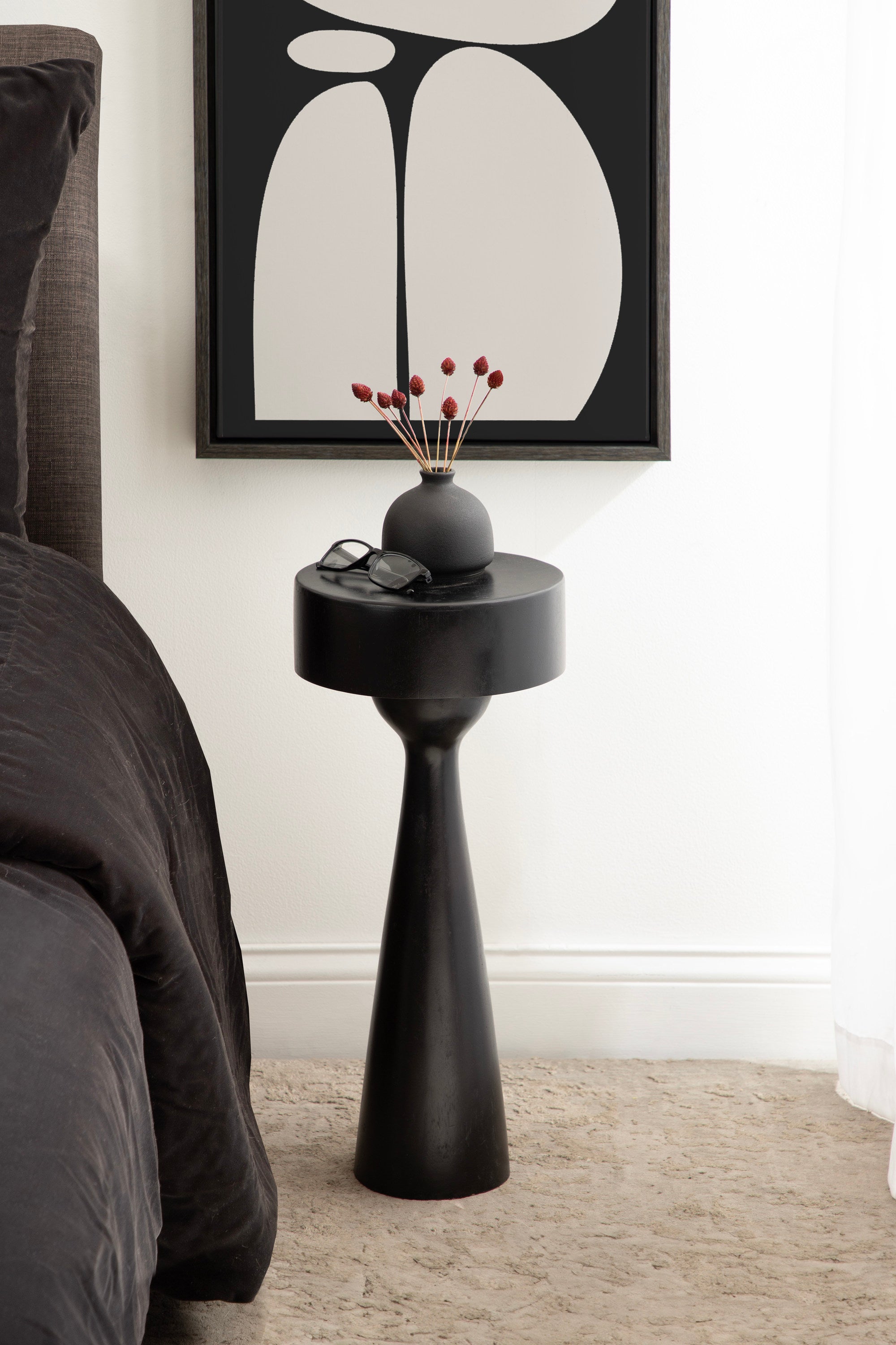 Drink Table Black 10x10x22 7