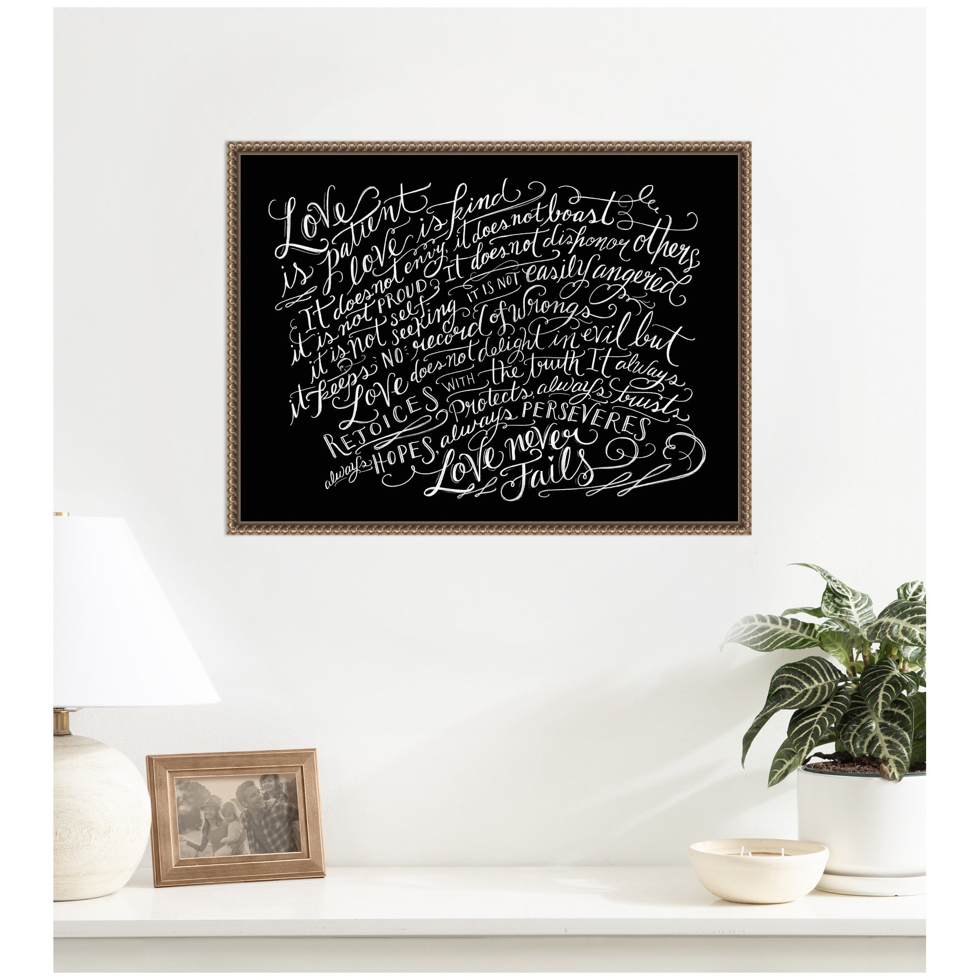 Framed Canvas 24x18 Sylvie Beaded Dark Gold 7