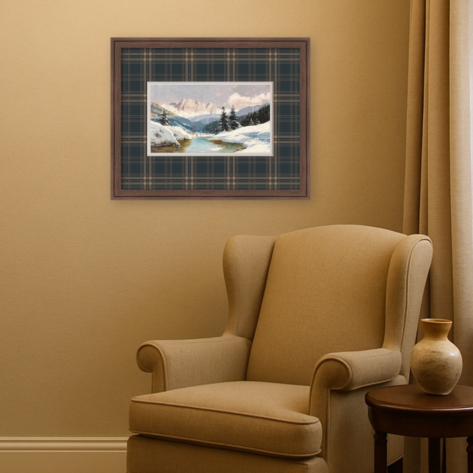 Framed Art Florence Medium Brown 22x18 6