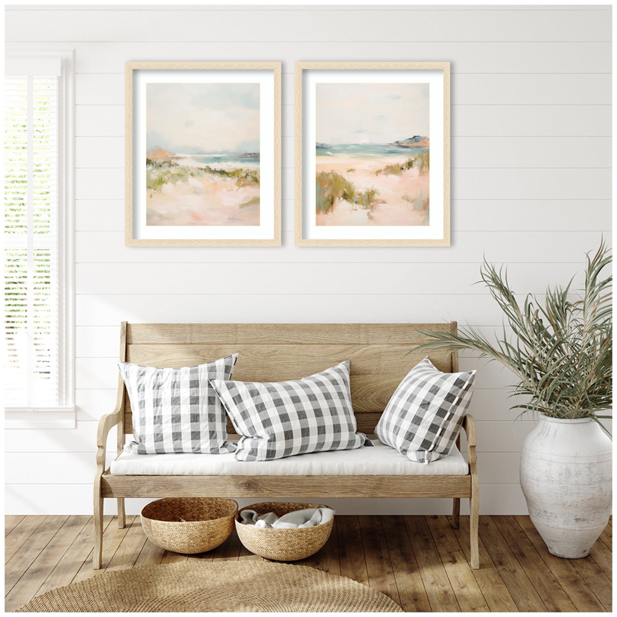 Tranquil Landscape 2 Piece Framed Wall Art Print Set by Amy Lighthall