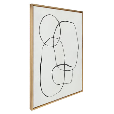 Framed Canvas Sylvie Bright Gold 28x38 2