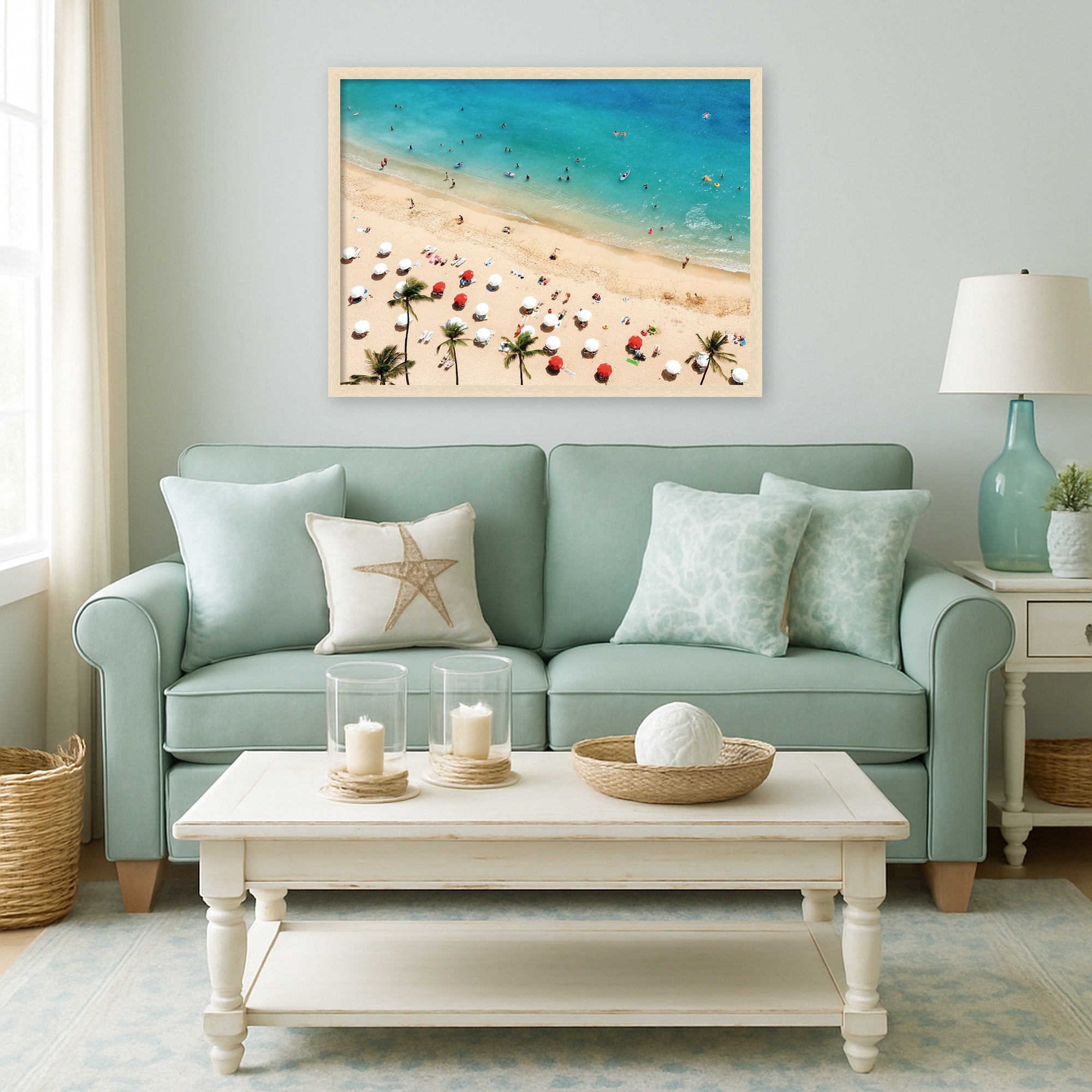 Mounted Canvas 38x29 Woodgrain Stripe Blonde 6