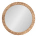 Round Mirror Brown 24x24 1