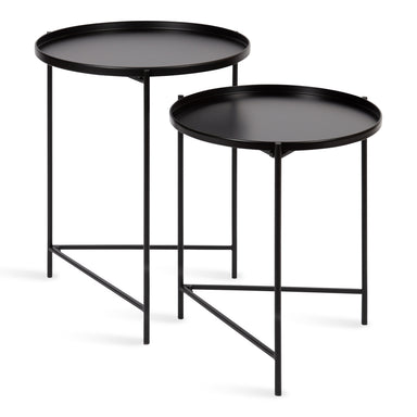 Nesting Table Black 2 Piece 1
