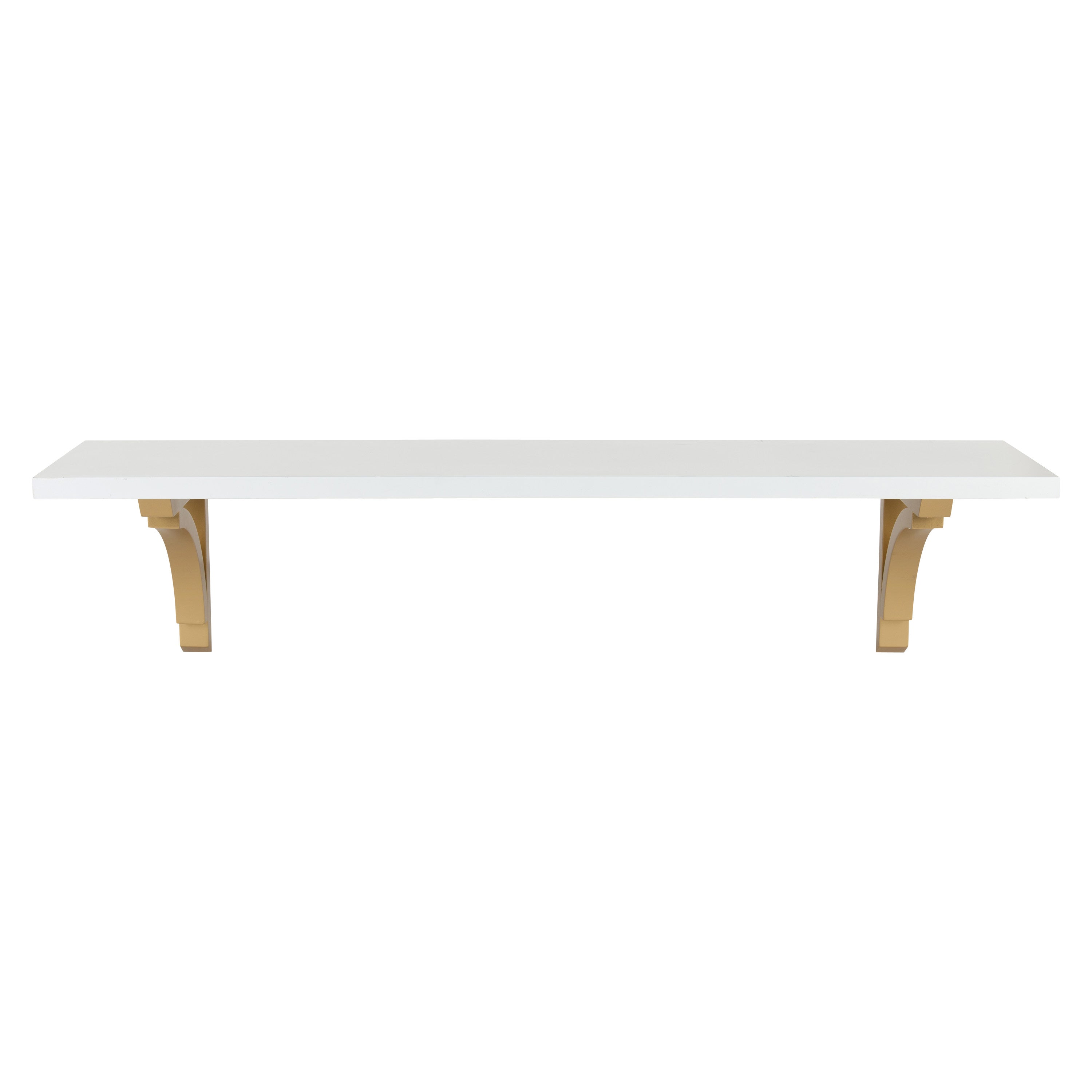 Floating Shelf 36" White Gold 2