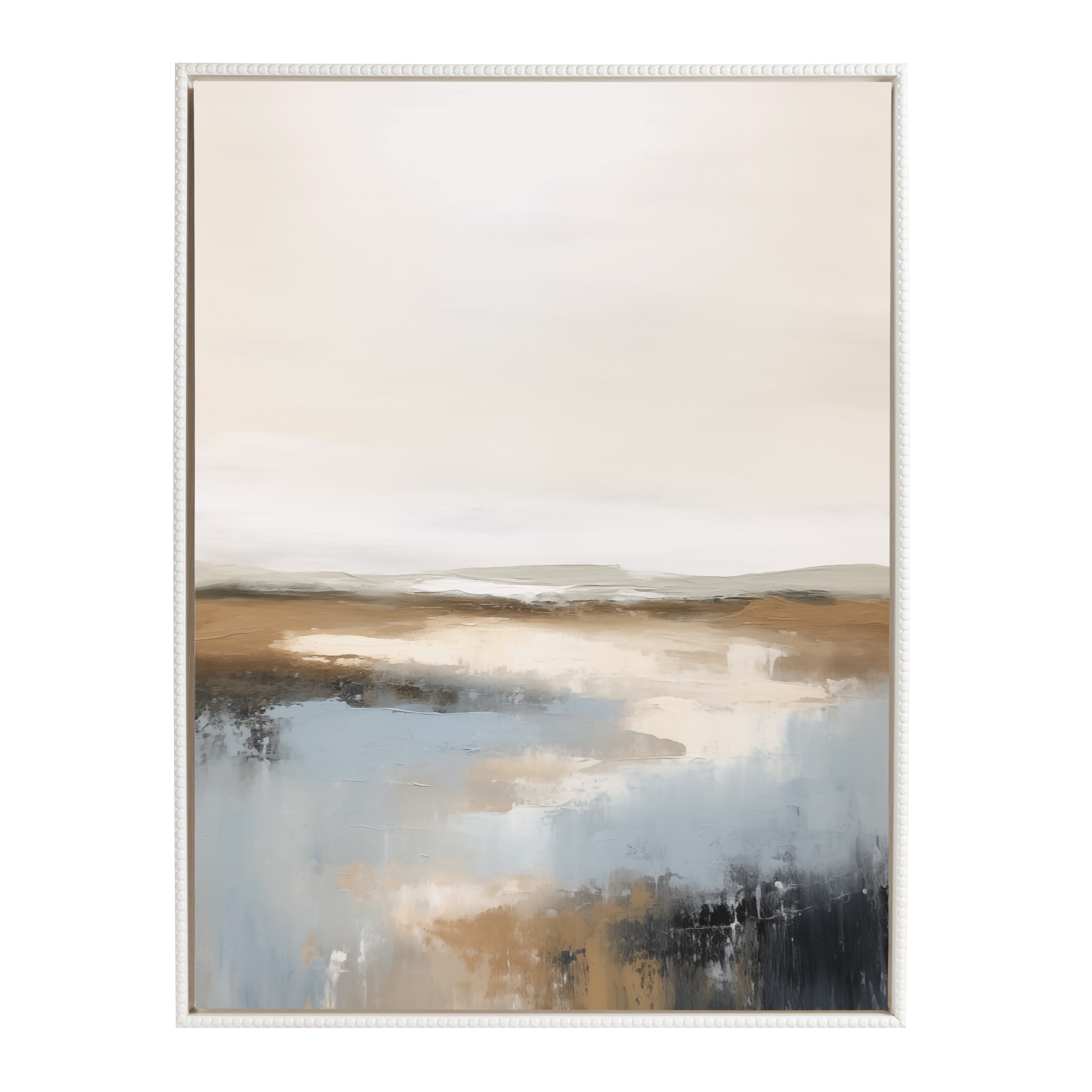 Framed Canvas 31.5x41.5 Sylvie Beaded White 2